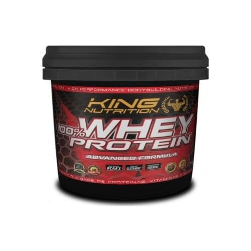 Concentrated PROTEIN 100% WHEY PROTEIN 4Kg Cookies & Cream KING NUTRITION