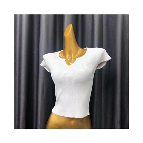 Tops T Shirt Red Women Short Sleeve Tshirt fuchsia