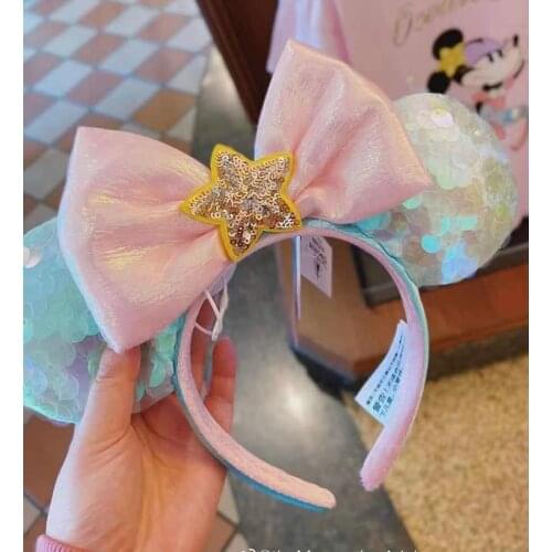 2021 Summer Starfish Mermaid with Star Minnie Mouse Ear Headband