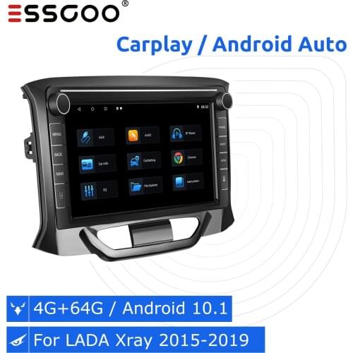 Essgoo магнитола с экраном, магнитола 2 din автомагнитола 2дин андроид навигатор для авто магнитола 9 дюймов For LADA XRay 15-19