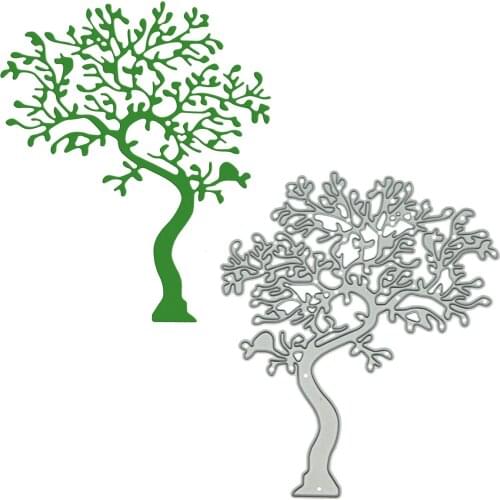 Large Size Tree with Branch Leaf Pattern Cutting Dies Scrapbooking Paper Metal Cutter For DIY Handcraft Card Decorating Craft