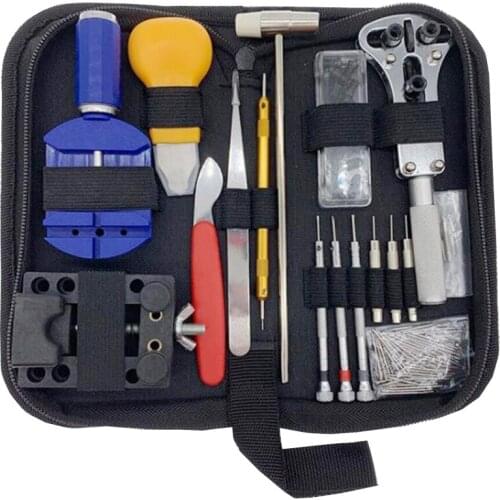 147 Pieces Of Watch Repair Tool Kit Watch Link Pin Remover Case Opener Spring Bar Remover