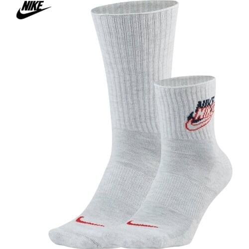 Original Nike Heritage (2 Double) Unisex Socks-Gray CU8329-903