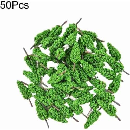 Sand Table Mini Green Pine Tree 50pcs Model Pine Trees Green 5.5cm DIY Simulation Toys Gifts
