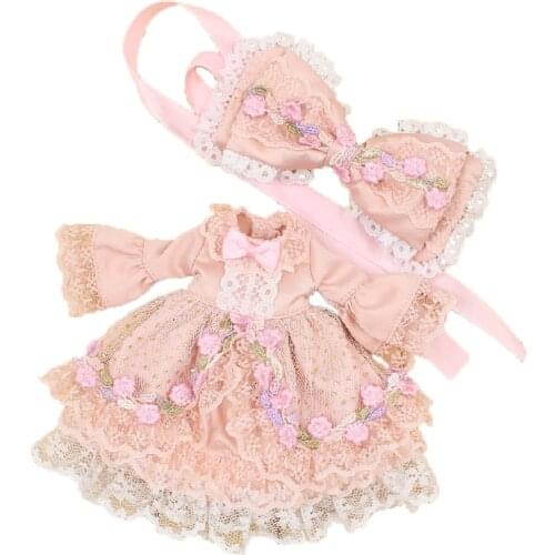 ICY DBS Blyth Doll dress 1/6 toy Clothes Lovely delicate lace princess skirt bow bjd outfits