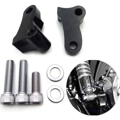 Aftermarket free shipping motorcycle parts 1.75" Rear Drop Lowering Slam Kit For Harley Dyna Street Bob Fat Bob 2006-2017 black