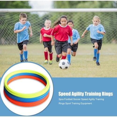 Hot Sale Agility Training Rings Hit Color 5x Football Soccer Speed Agility Training Rings Training Equipment 30cm 40cm Dia