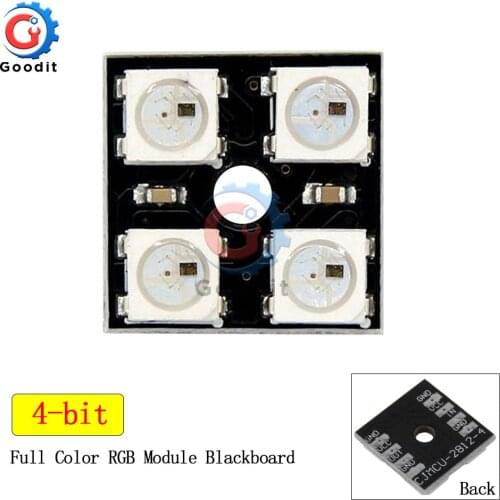 LED Lamp Panel Light RGB WS2812B 2x2 4-bit Full Color LED Matrix 5050 for Arduino 2 *2 Lamps LED Modules WS2812B 8x8