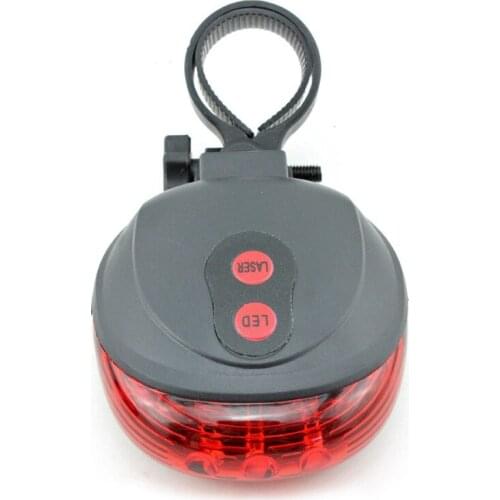 LED Bicycle Lights Tail light 5 LED 2 Laser Night Mountain Bike Light Rear Lamp Bycicle Waterproof Safety Warning Light