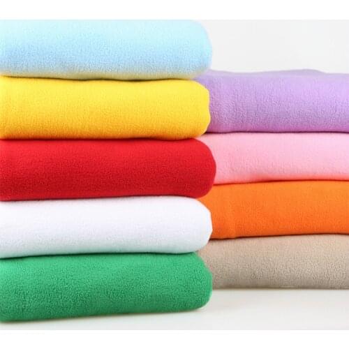 Thick Polar Fleece Fabric Short Plush Diy Doll Clothing Cloth Various Color Plus Fleece Coral Material Fabrics Per Meter