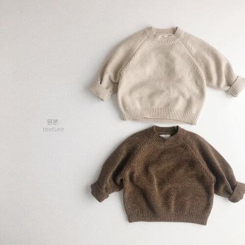 2021 new arrival girls boys knitted sweaters autumn fashion kids full sleeve pullover sweaters