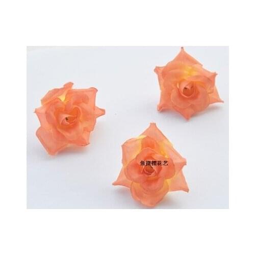 A4 Home &wedding decoration silk flowers artificial flowers Simulated Rose 4CM Curly Lace Flower DIY Hairpin Ring Silk Rose