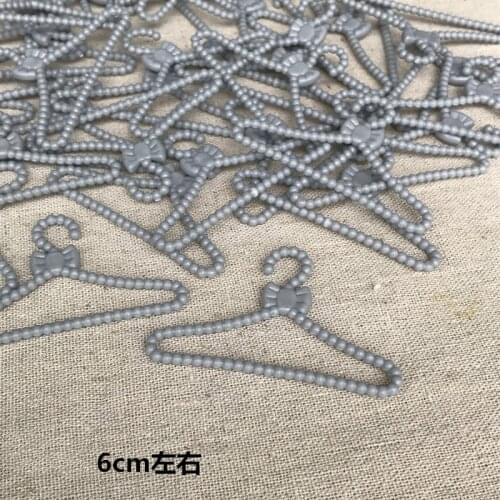 10PCS Blyth Dolls clothes Accessories Plastic Gray Bowknot Hangers For Pullip ,Barbies Dress Girl Pretend Play House Toys