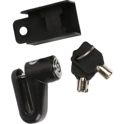 High-strength Bike Disc Brake Lock Anti-theft Zinc Alloy Anti-corrosion Small Safety Lock Portable Brake Wheel Lock with 2 Keys
