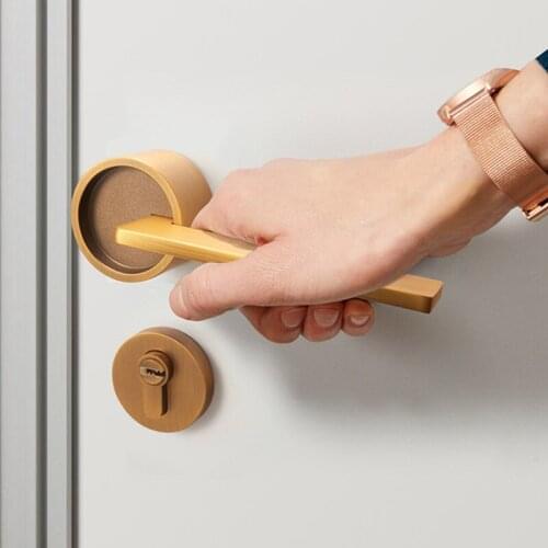 Chinese Zinc Alloy Bedroom Door Lock Indoor Mute Security Door Handle Locks Home Universal Split Lockset Furniture Hardware