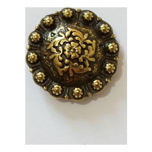 10pc 1'' (2.5cm) Western Equestrian Cowboy Decor Coloma Concho Antique-Bronze