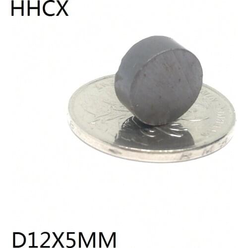 10pcs/lot Y30 Disk Ferrite Magnet 12*5 mm Permanent magnet 12mm x 5mm Black Round Speaker magnet 12x5 mm