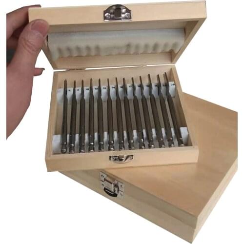2 Boxes flat Spade Drill Bits Set Metal Bit Kit Hex Shank Woodworking Tool Accessories 13pc and 16pc
