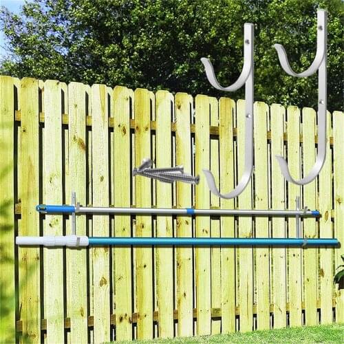 2 Pieces Of Aluminum Telescopic Swimming Pool Rod Bracket Swimming Pool Rod Holder Tools Accessories For Telescopic Rods