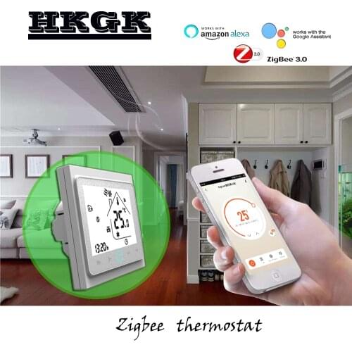 2pipe 4pipe Air conditioning temperature control thermostat，Realize mobile phone APP control by connecting zigbee gateway hub