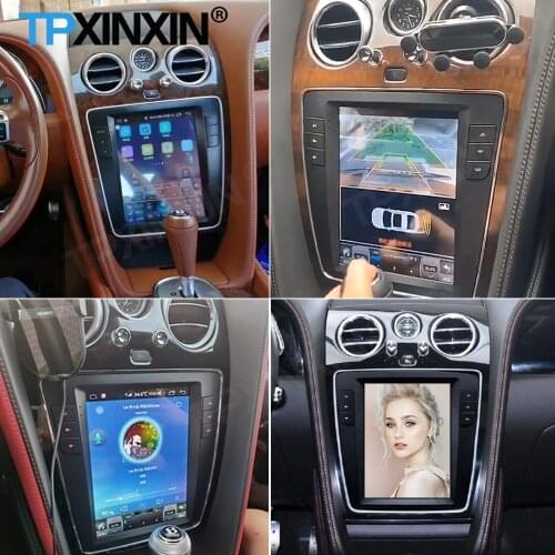 128G Tesla Screen Carplay Android Car Radio 2 Din Stereo Receiver For Bentley Continental GT Supersports Fly Spur GPS Audio Unit