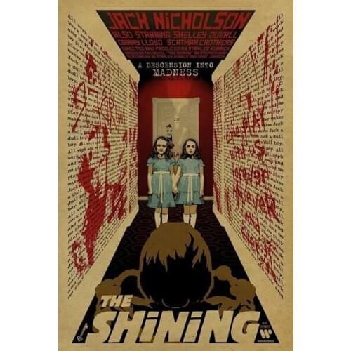 The Shining Film Movie Metal Tin Sign Poster Wall Plaque Metal Wall Art Decor Iron Painting