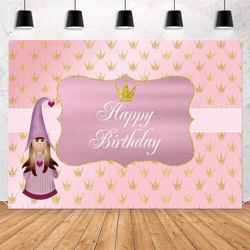 Happy Birthday Party Decoration Banner Party Supplies Photography Background Backdrop Happy Birthday Decoration for Girls
