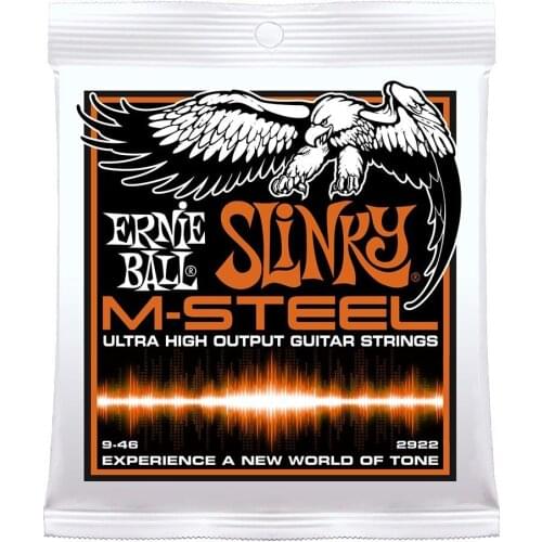 Ernie Ball 2922 M-Steel Hybrid Slinky Electric Guitar Strings 009-046
