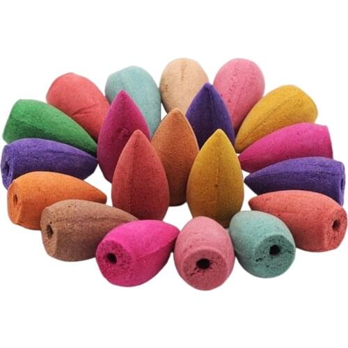10 Pcs Incense Cones for Backflow Incense Tower Accessories Colorful Incense Cones Burner Holder Use In The Home Office Teahouse