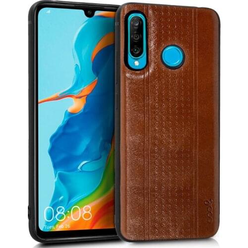 Case Huawei P30 Lite Leather Brown Leather