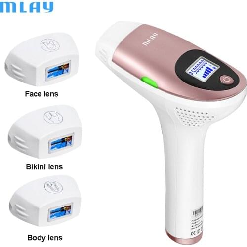 MLAY T3 IPL Hair Removal Laser Epilator 500000 Flashes Home Use Depilador a Laser for Women Permanent Face Bikini Body Trimmer