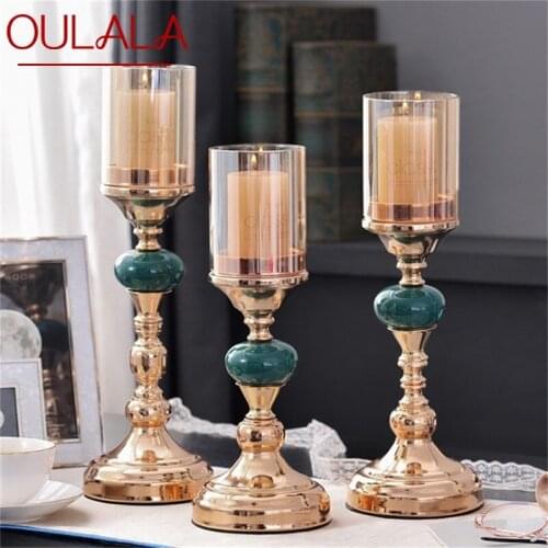 OULALA Candle Table Light Modern Retro Decoration Luxury Lamp For Home Dinning Room