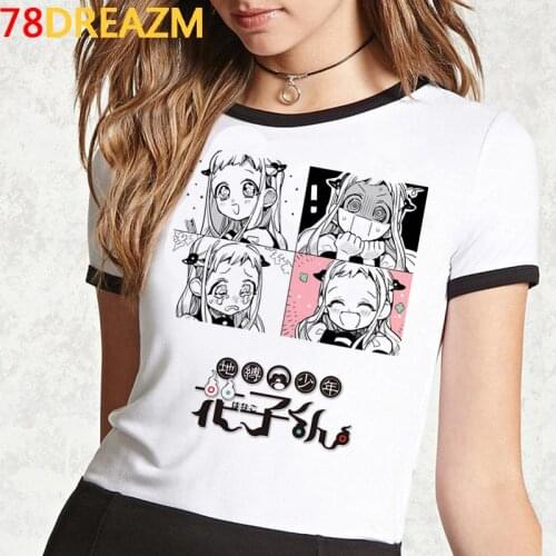 New Japanese Anime Toilet Bound Hanako Kun Graphic Tees Women Kawaii Cartoon Hip Hop T-shirt Unisex Funny Manga T Shirt Female