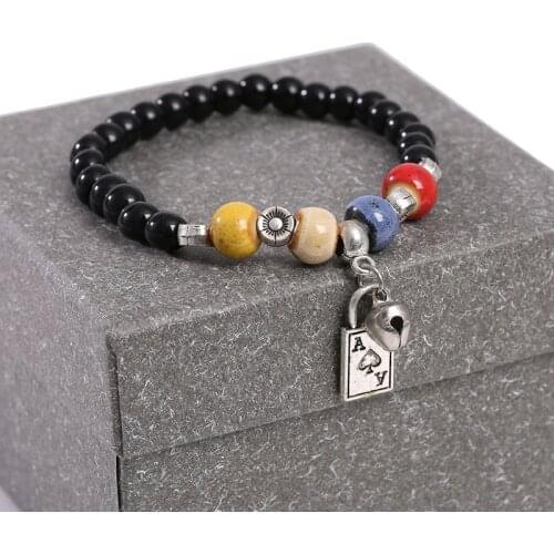 New Fashion European and American Bracelet Stone Beads Yoga Hand String Imitation Black Beads Exquisite Gifts