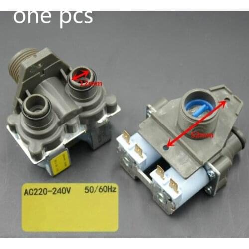 One pcs 220/240V washing machine double head inlet valve water inlet solenoid valve