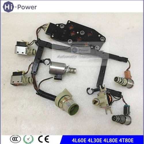 Original 4L60E 4L30E 4L80E 4T80E Tested Transmission Control Valve Solenoids with Wire for 93-05 EPC Shift TCC 3-2 PWM 4l60e