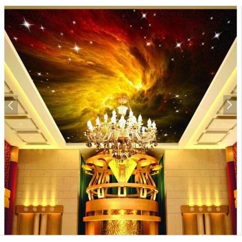 Custom 3d photo wallpaper 3d ceiling wallpaper murals Dream star KTV hotel ceiling frescoes 3d room wallpaper