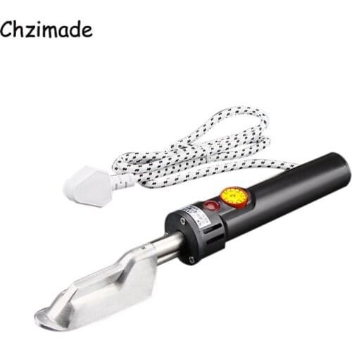 Chzimade Adjustable Mini Electric Iron 220V 150W 50-350C Degree for Clothes Leather Soldering Iron Leather Crafts Tools