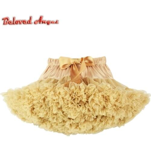 0-16 Years Girls Fluffy Chiffon Pettiskirt Kids 22 Colors Tutu Skirts Girl Ballet Dance Party Skirt Christmas Tulle Petticoat