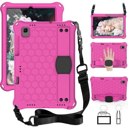 EVA Protective Shell for Samsung Galaxy Tab S5E 10.5 Shockproof Case T720 T725 Kids Cover with Shoulder Strap+Pen