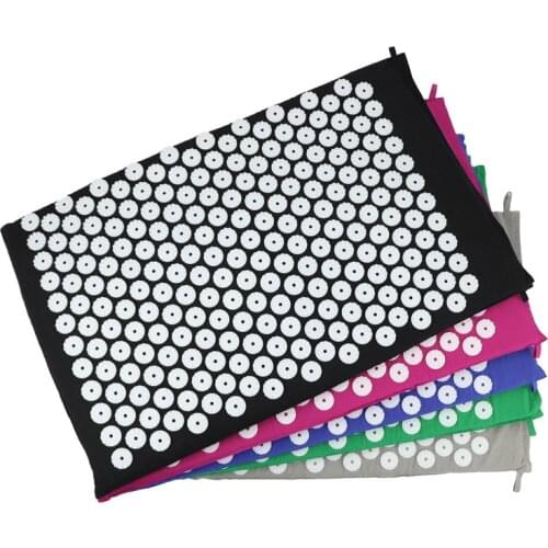 1pc Yoga Mat Acupressure Massage Cushion Mat Body Pain Stress Relief Acupuncture Spike Yoga Cushion Health Massager Care Tool