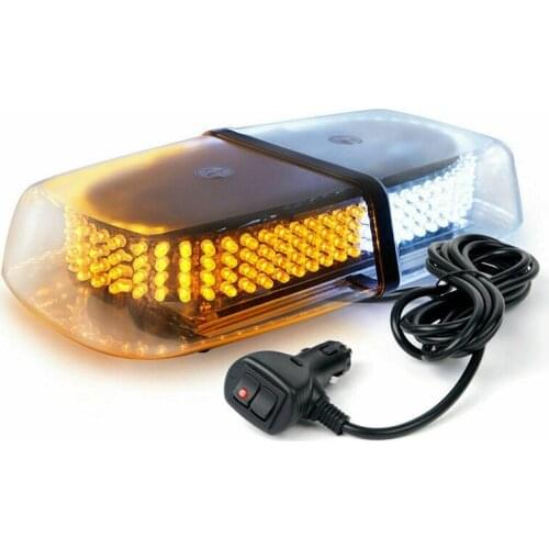 240 LED Strobe Light Car LED Flashing Beacon Lights Amber White Rooftop Emergency Warning Light