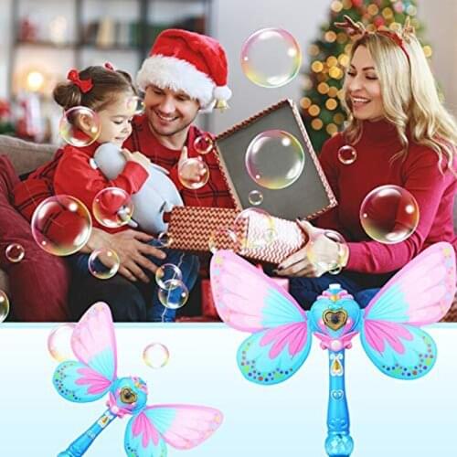 Automatic Fairy Magic Bubble Wand Electric Bubble Machine Childrens Bubble Girl Blowing Bubble Artifact Toy