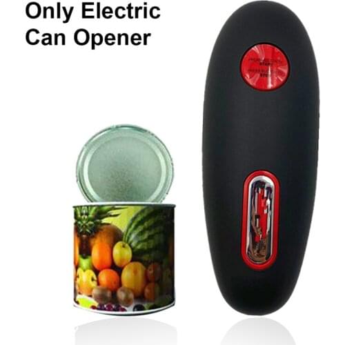 Automatic Electric Can Opener Beer Bottle Jar Battery Operated Handheld Can Tin Opener Bar Kitchen Tool