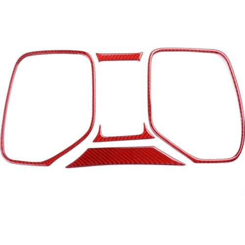1 Set Car Carbon Fiber Red Speedometer Frame Cover Sticker Fit for Chevrolet Camaro 2015 2014 2013 2012 2011 2010
