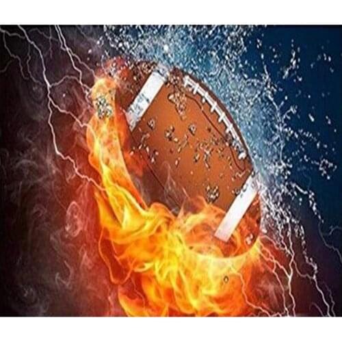 Framed bowling DIY Spring Natural Scene Painting By Numbers Landscape Wall Art Picture Home Decors Hand Painte