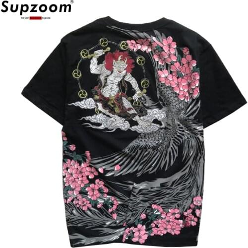 2020 New Arrival Animal Knitted Short Tshirt Brand Clothing T Shirt Men Goods Embroidery Tattoo O-neck Cotton Casual Hot Sale
