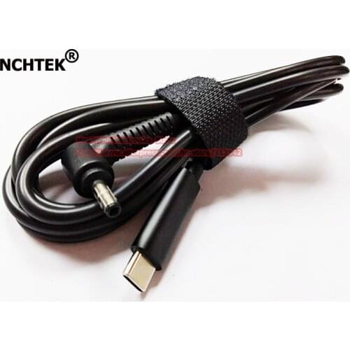 NCHTEK USB Type C Male to 90 Degree Angled DC 4.0*1.7mm Male PD Charging Power Adapter Cable For Laptop/Free Shipping/2PCS