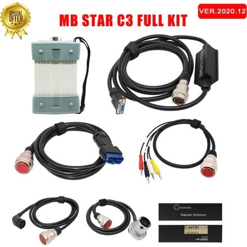 Best Chip MB Star C3 Connect MB C3 Supports 12V & 24V Cars and Trucks Auto Diagnostic Scanner MB Star C3 Multiplexer