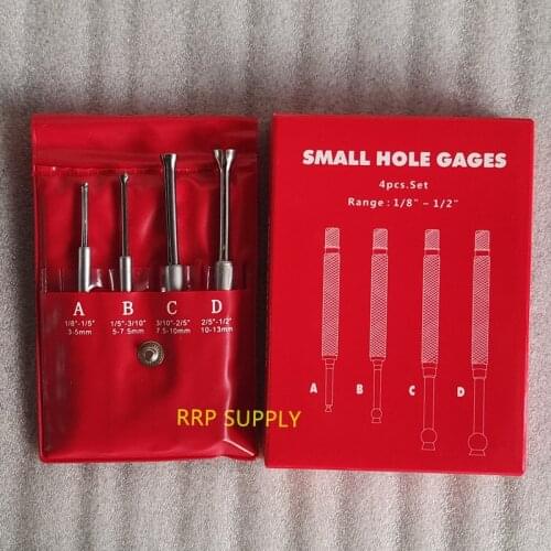 3-13mm flat head type mini Telescoping Gauge set, 4pcs/set, flat head type, internal gauge